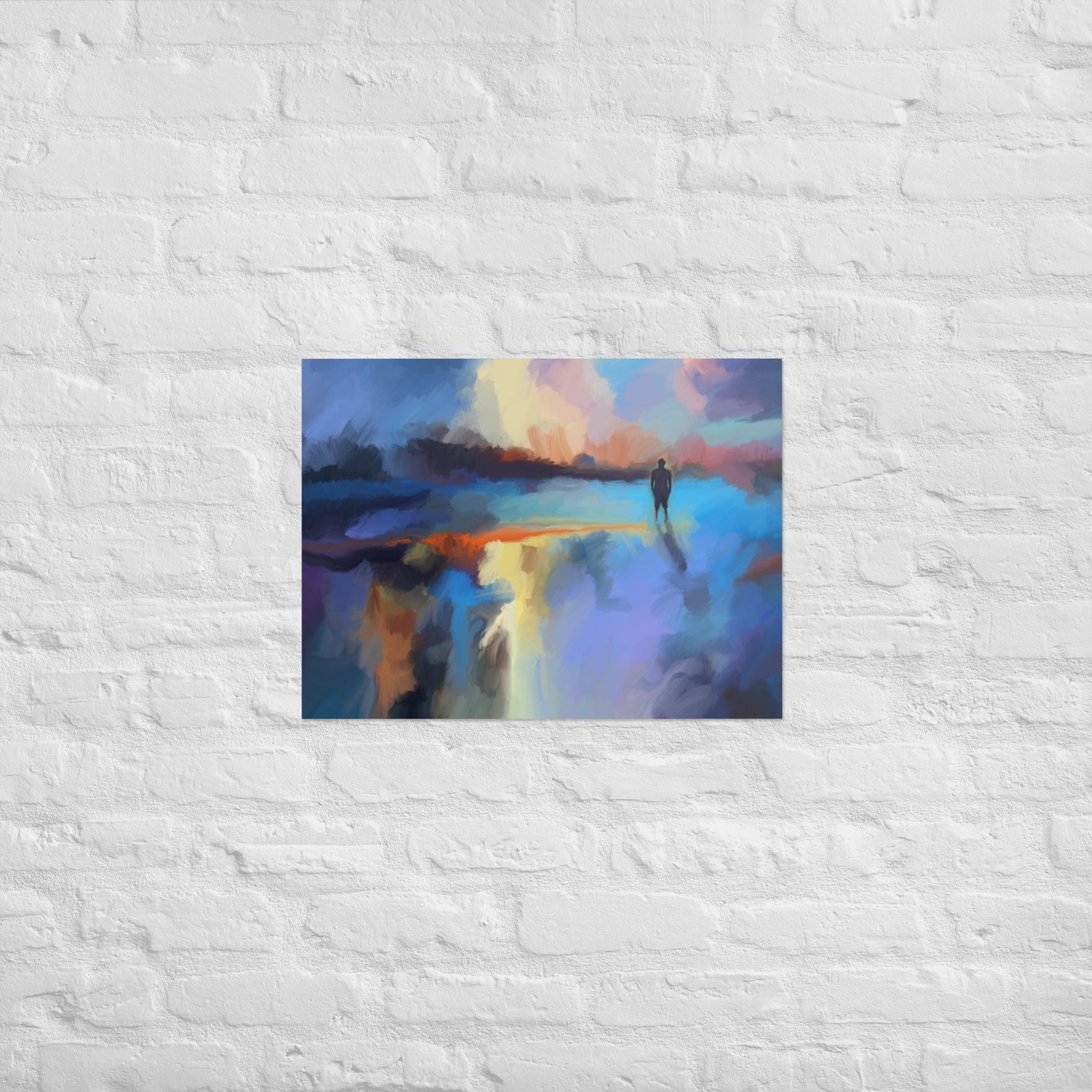 Finding Happiness -Abstract Painting -Poster