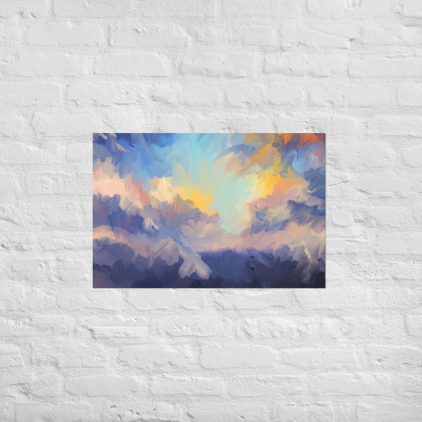 Devine Skies - Abstract Painting -Poster - Image 8