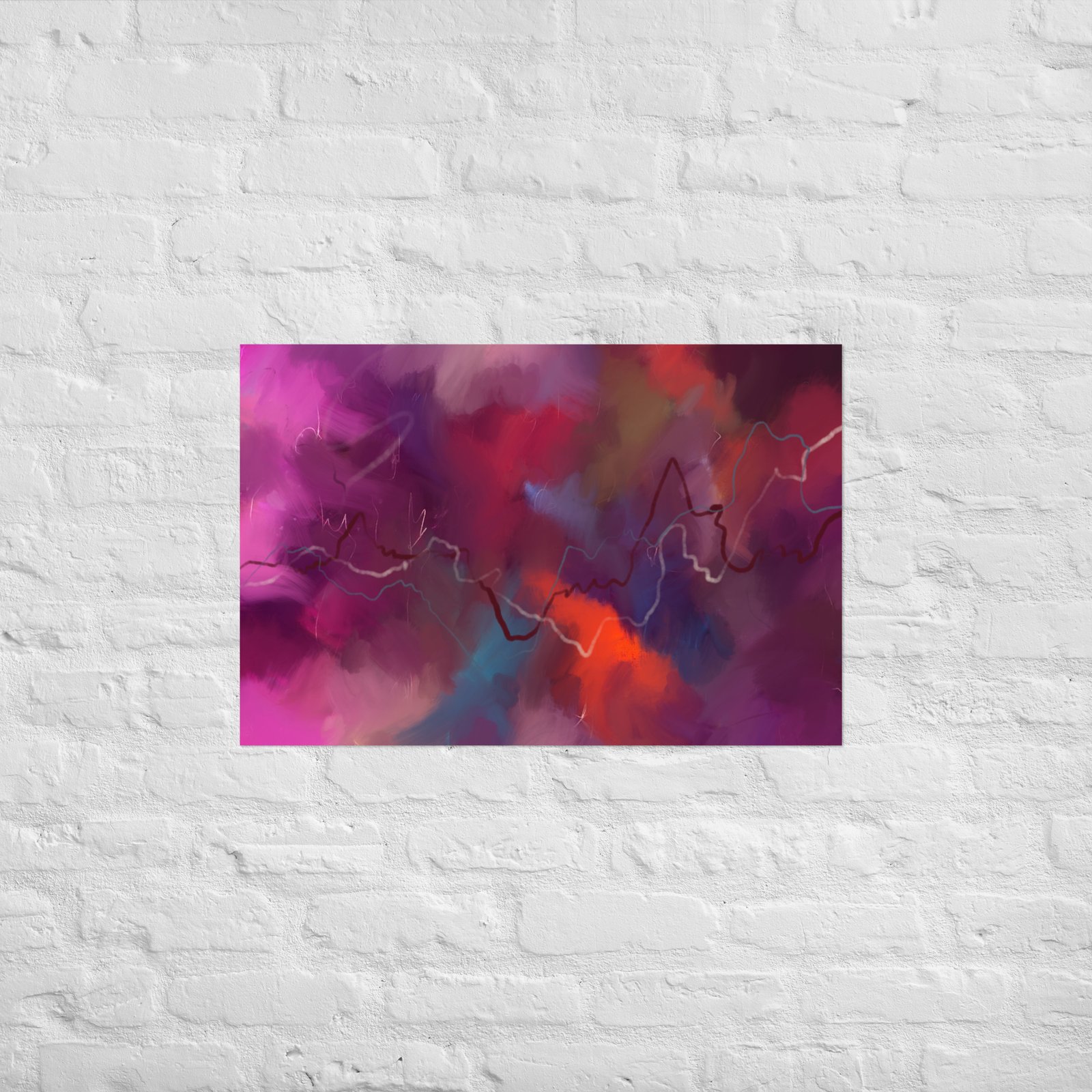 Heart of the Storm - Abstract Painting -Poster - Image 8