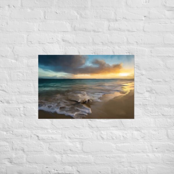 Tranquil Seas Beach /Seascape Painting -Poster - Image 8