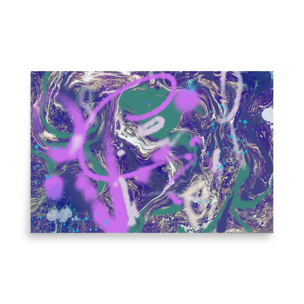 Kickflip -Abstract Graffiti Art -Poster - Image 9