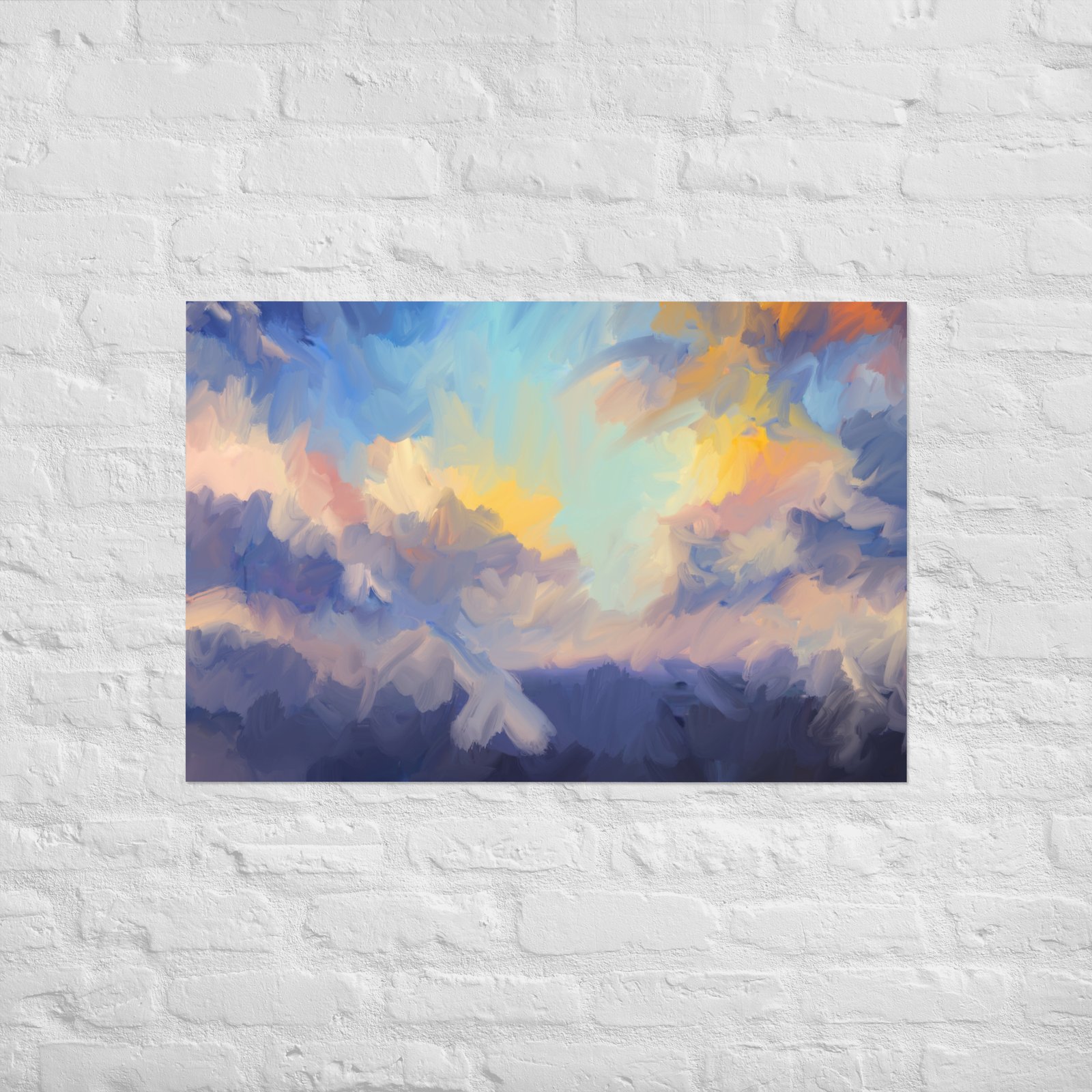 Devine Skies - Abstract Painting -Poster - Image 9