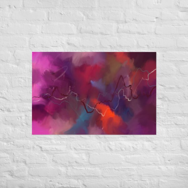 Heart of the Storm - Abstract Painting -Poster - Image 9