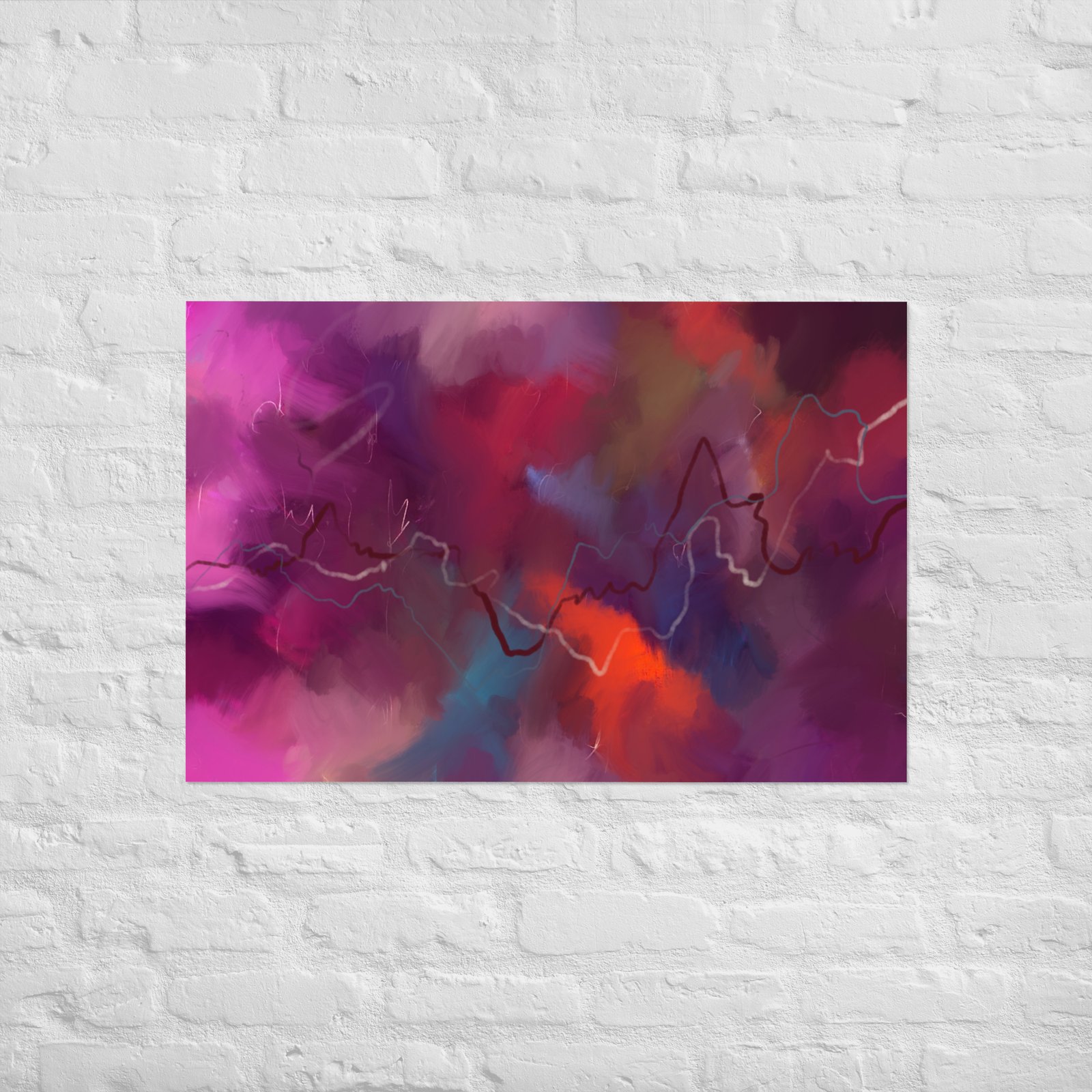 Heart of the Storm - Abstract Painting -Poster - Image 9