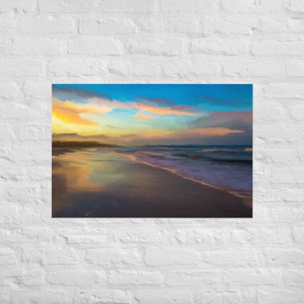 Turkish Waters - Beach / Seascape Painting - Poster - Image 9