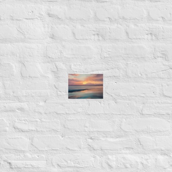 Sunset Beach - Seascape Beach Painting - Poster - Image 10