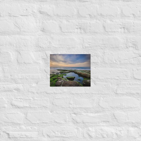 Shanklin Rockpool Beach / Seascape Painting- Poster - Image 11