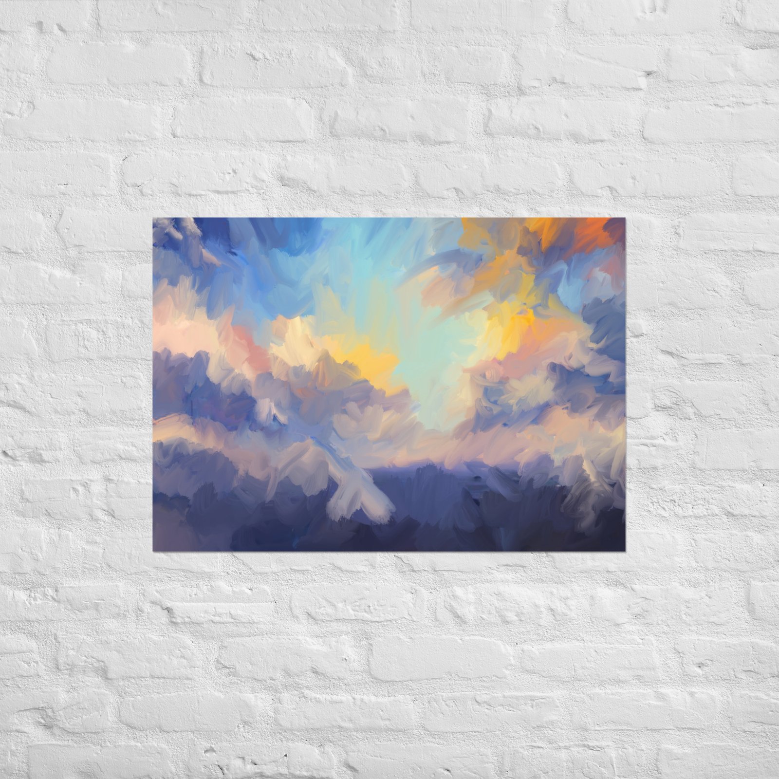 Devine Skies - Abstract Painting -Poster - Image 2