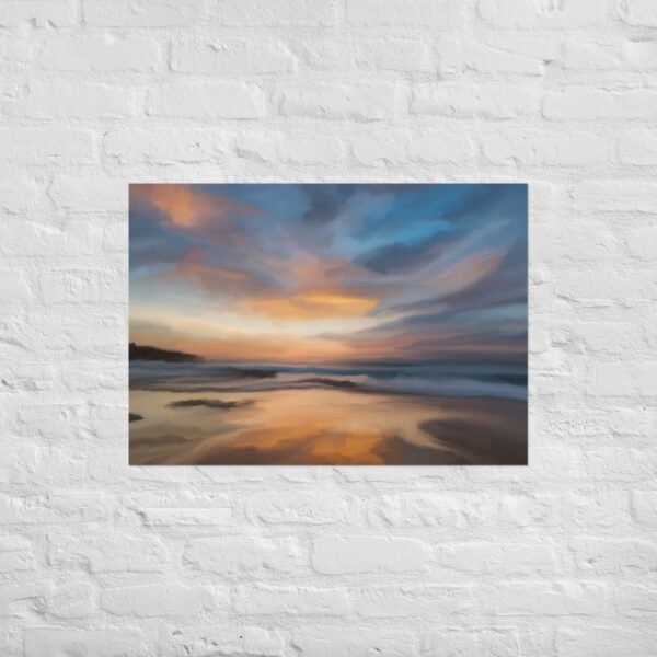 Home Coming - beach / Seascape Painting -Poster - Image 2