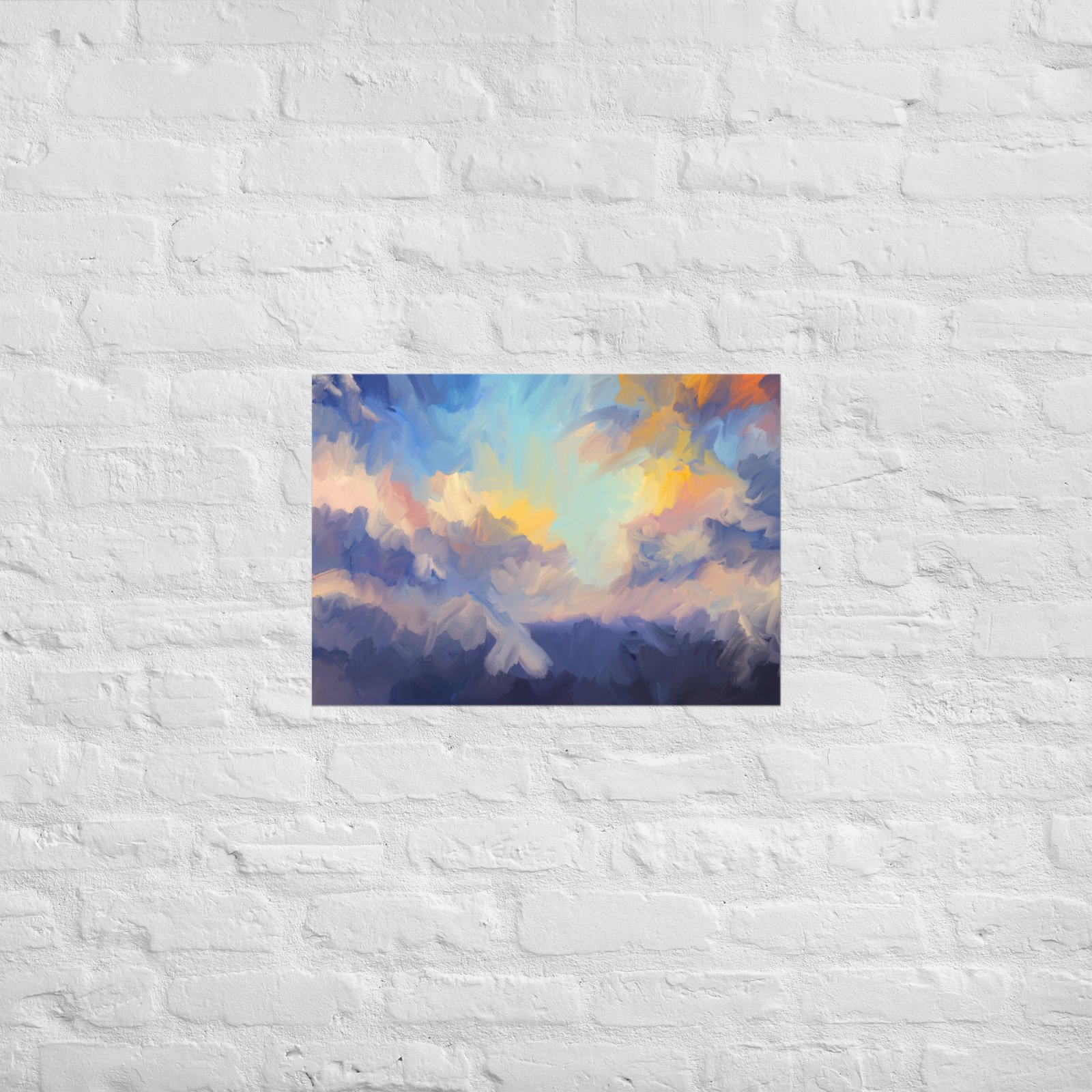 Devine Skies - Abstract Painting -Poster - Image 3