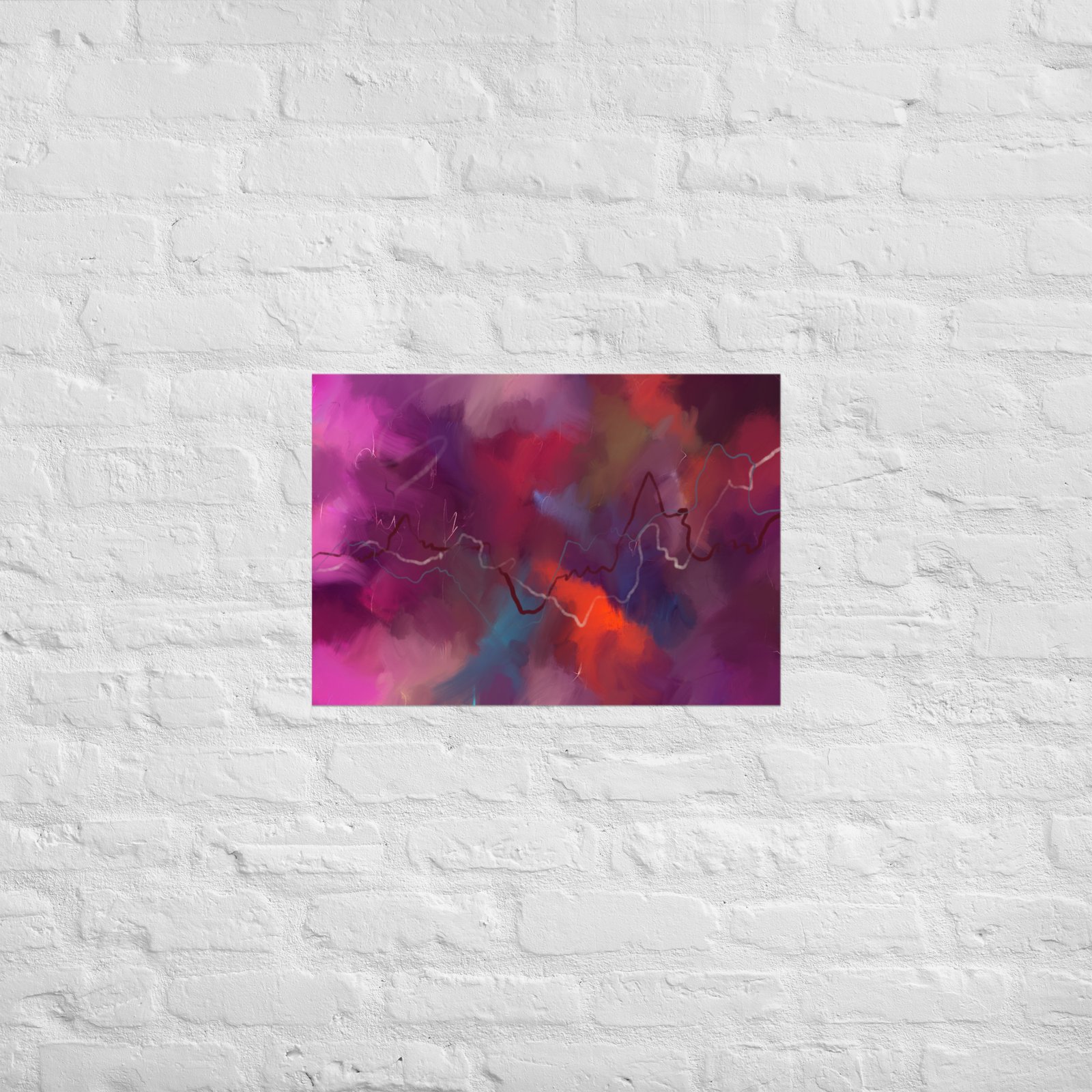 Heart of the Storm - Abstract Painting -Poster - Image 3