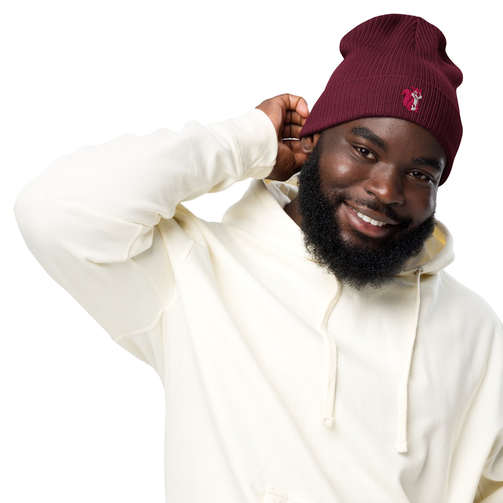 Organic ribbed beanie - Image 7