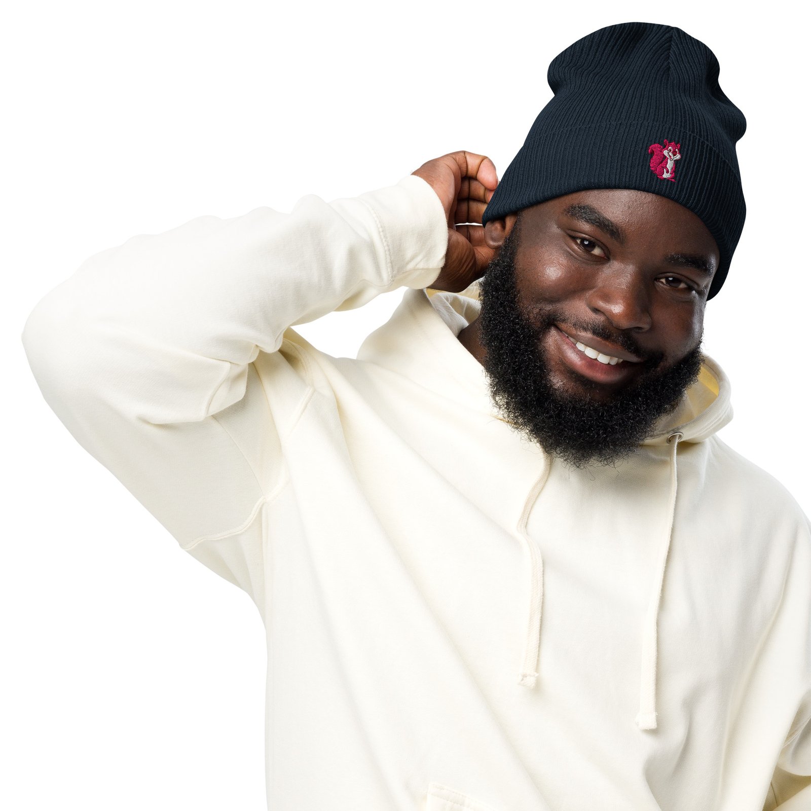 Organic ribbed beanie - Image 4