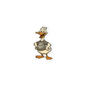 Bubble-free duck  stickers