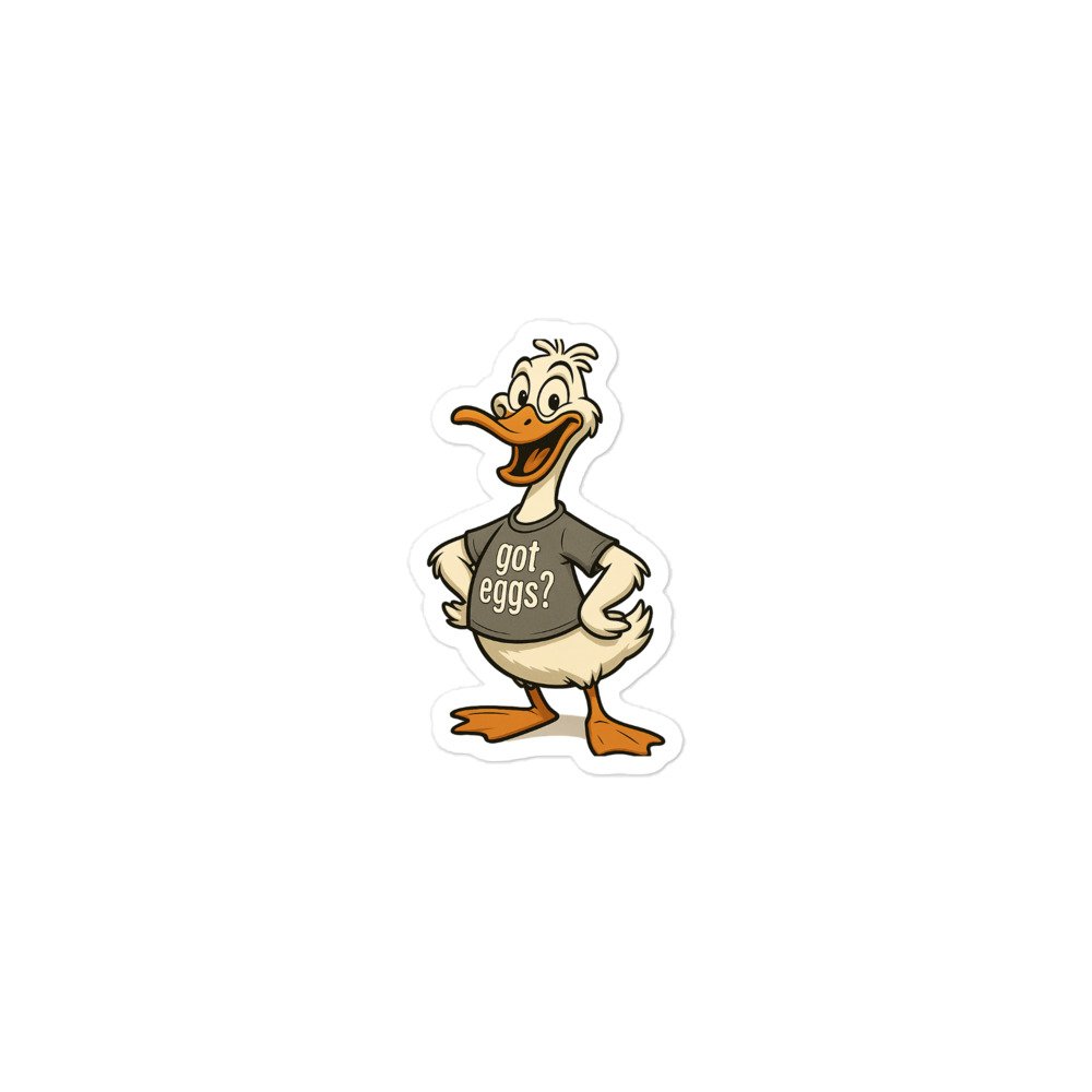 Bubble-free duck  stickers