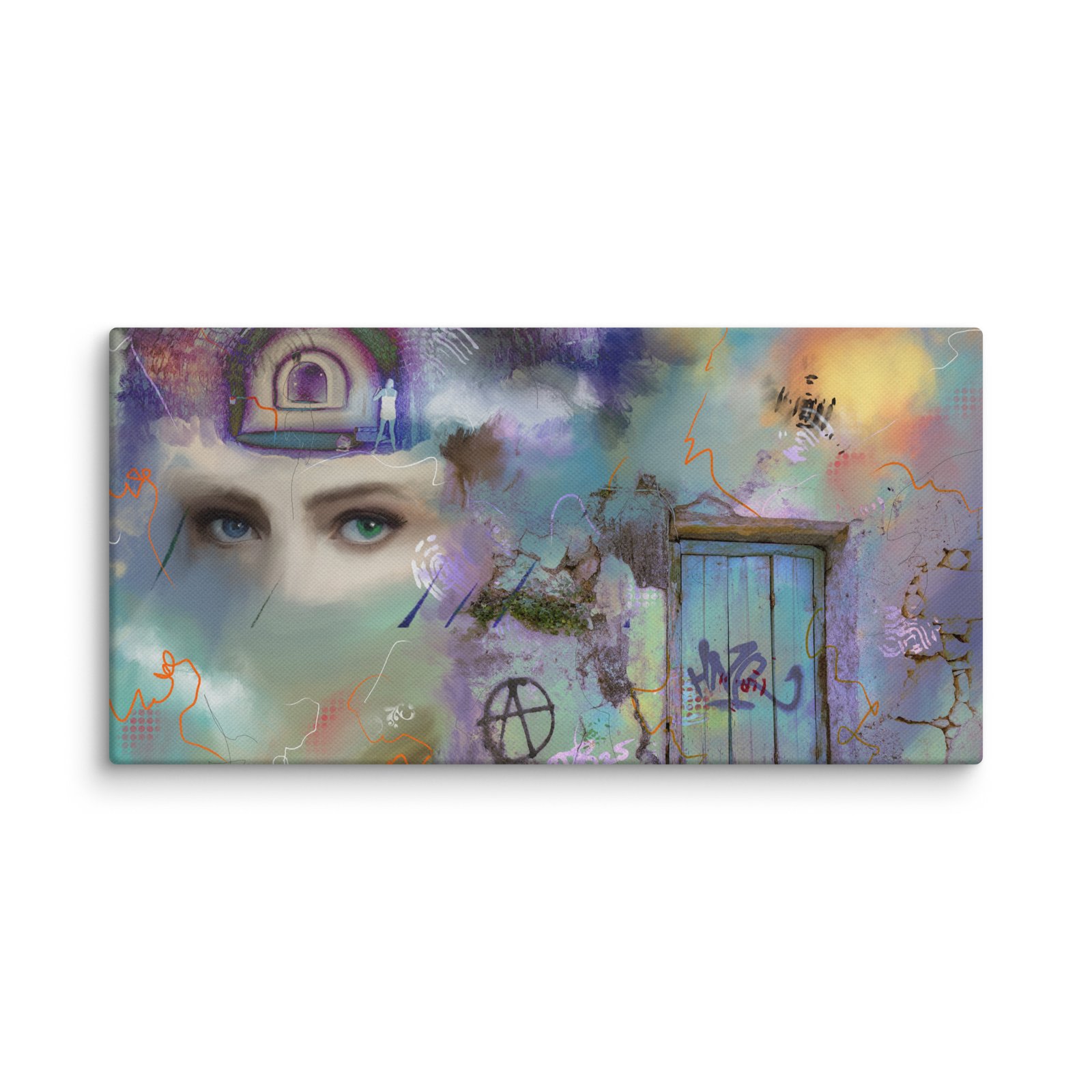 The vision Canvas print/ unique Abstract painting - Image 2