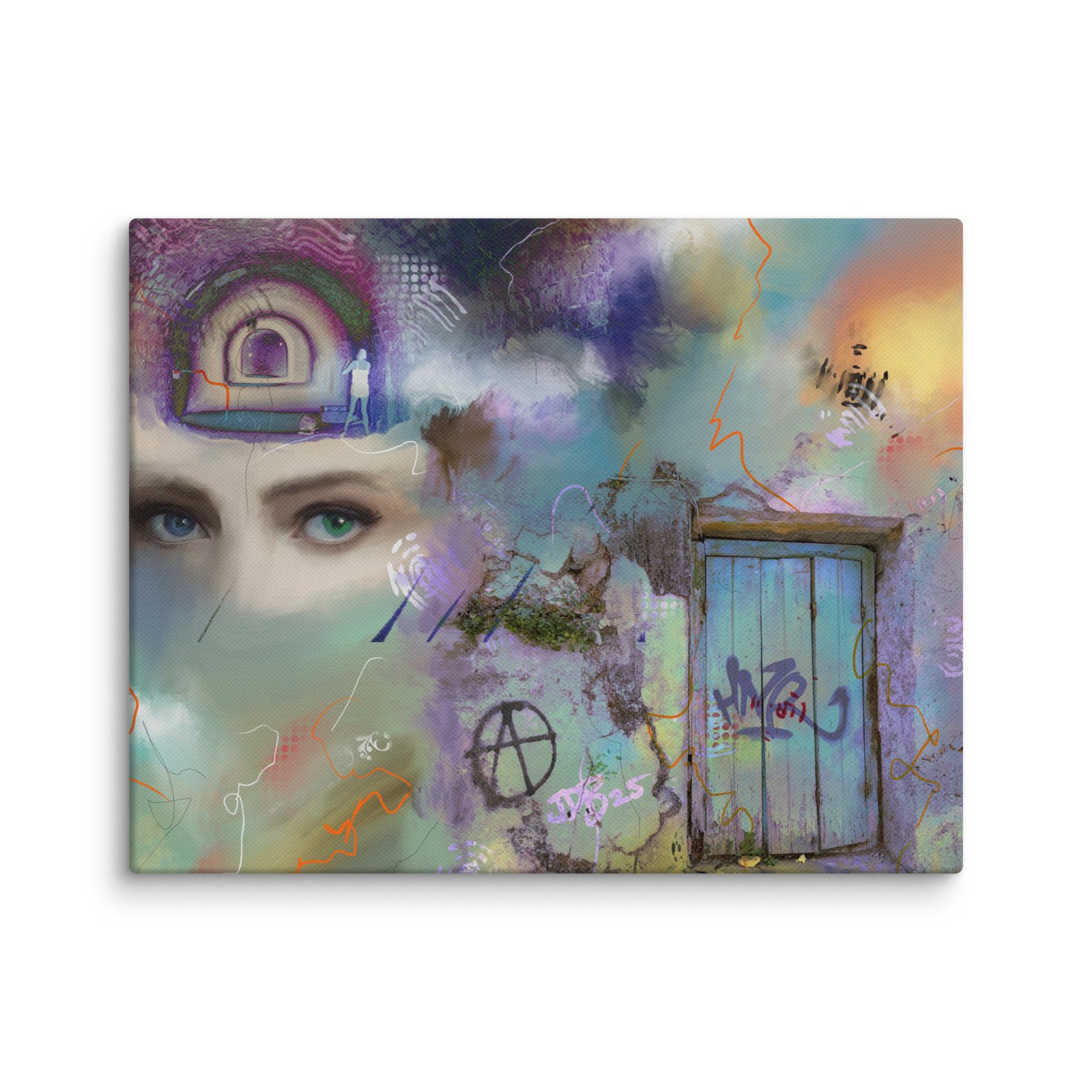 The vision Canvas print/ unique Abstract painting - Image 3