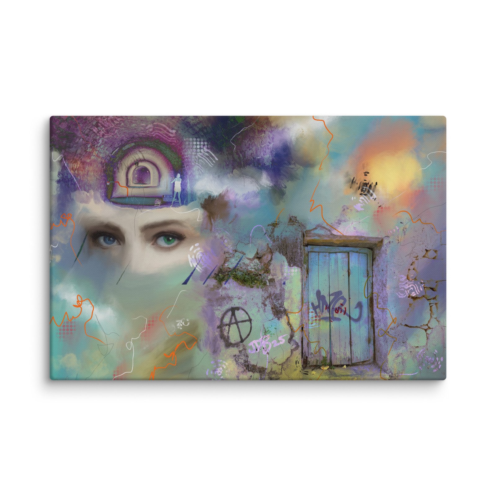The vision Canvas print/ unique Abstract painting - Image 6