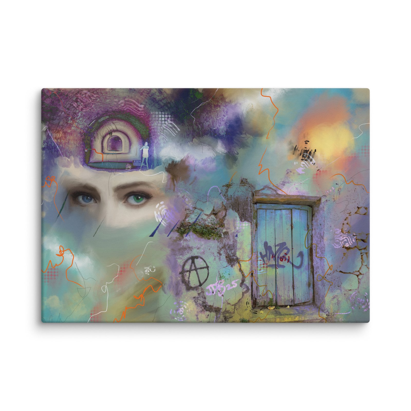 The vision Canvas print/ unique Abstract painting - Image 9