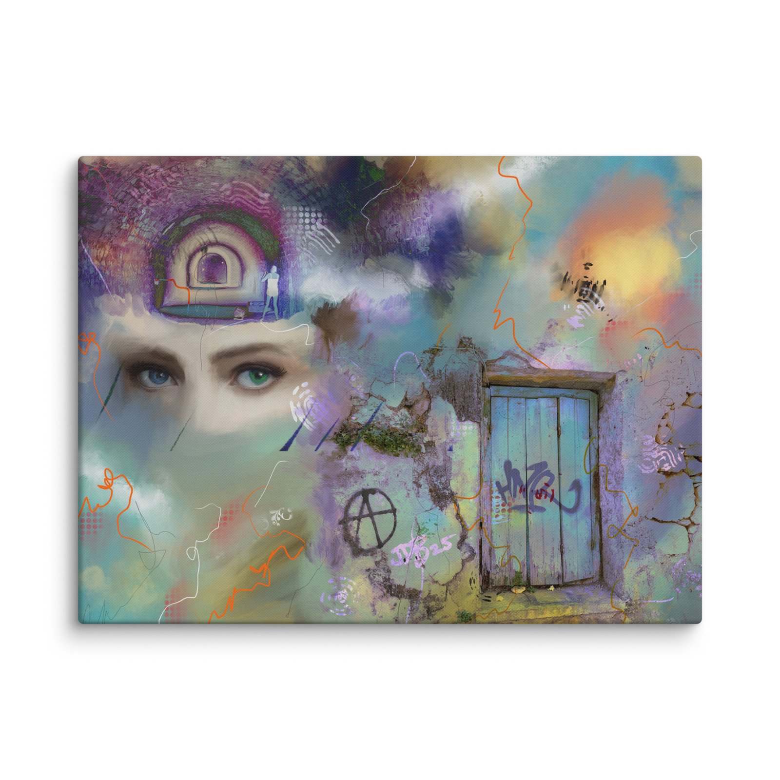 The vision Canvas print/ unique Abstract painting - Image 12