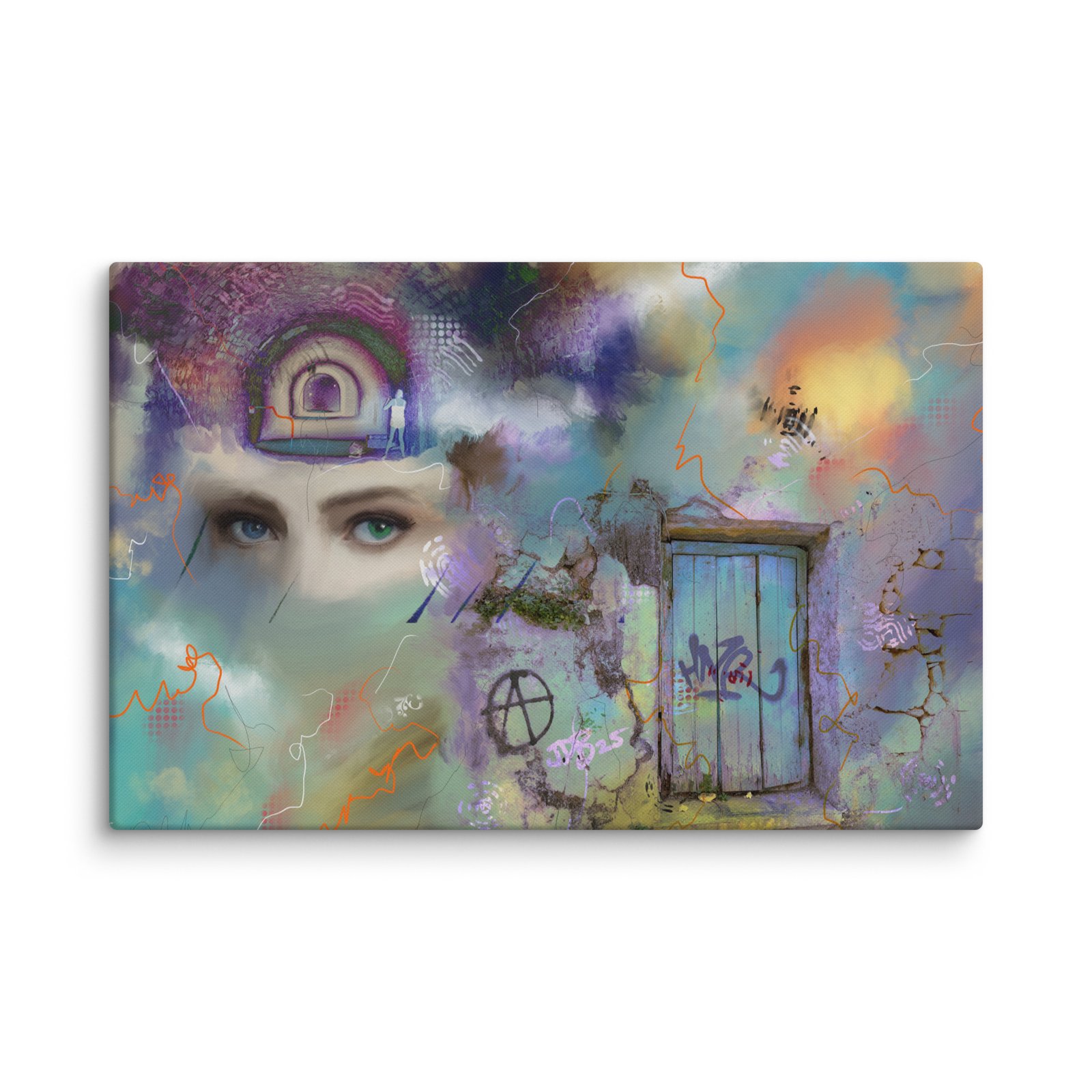 The vision Canvas print/ unique Abstract painting - Image 13